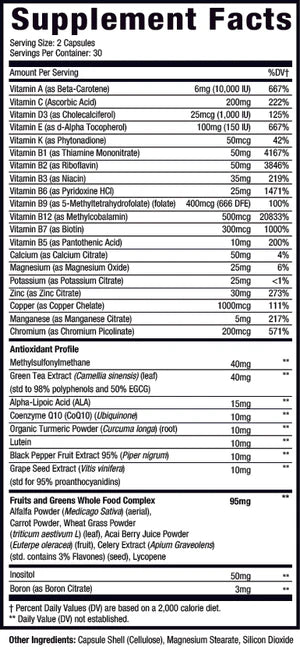 Muscle Sport Multi Vita Revolution 60 Caps - Mann Nutrition