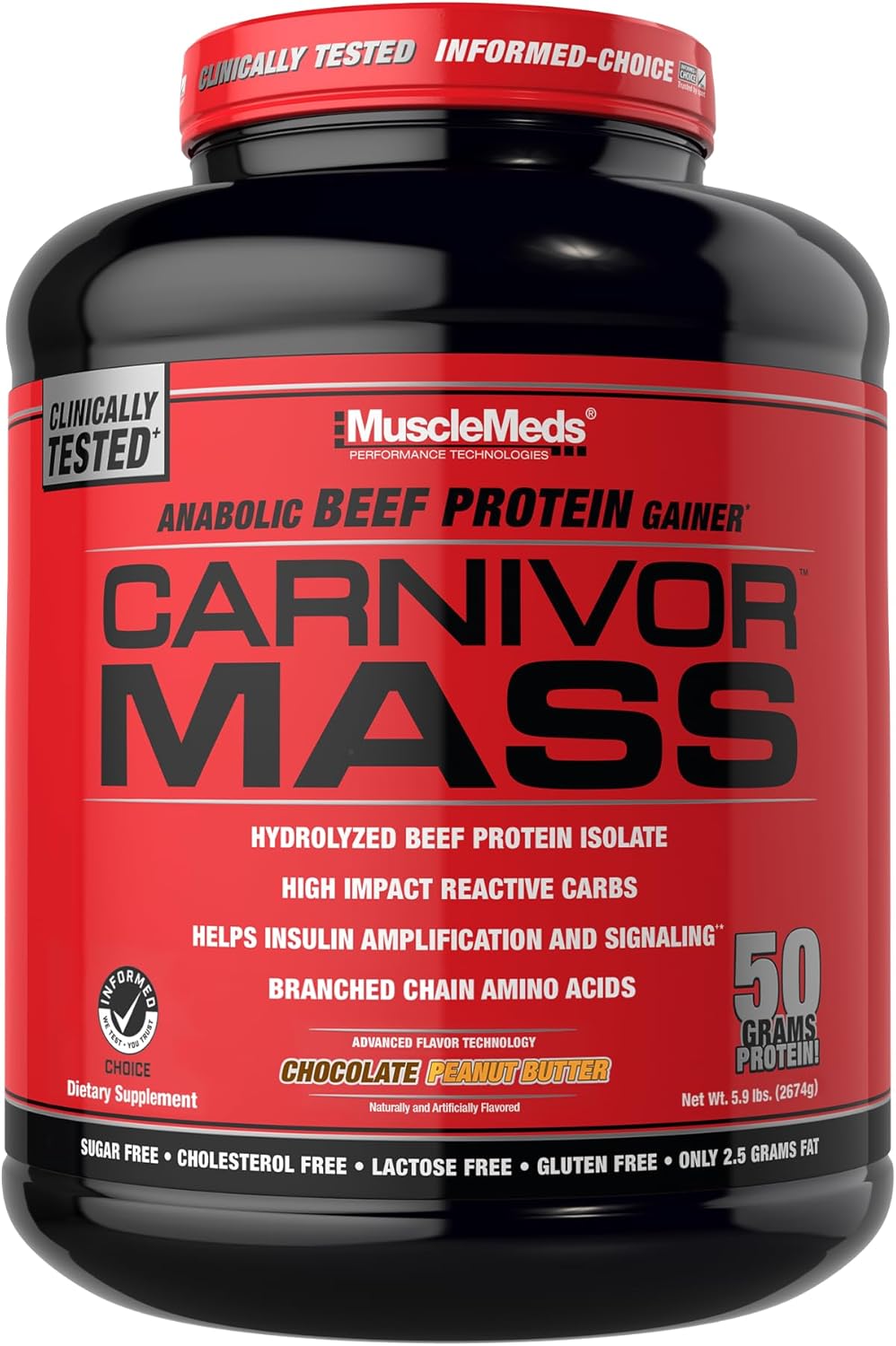 Musclemeds Carnivor Mass 5.8lbs  - Mann Nutrition