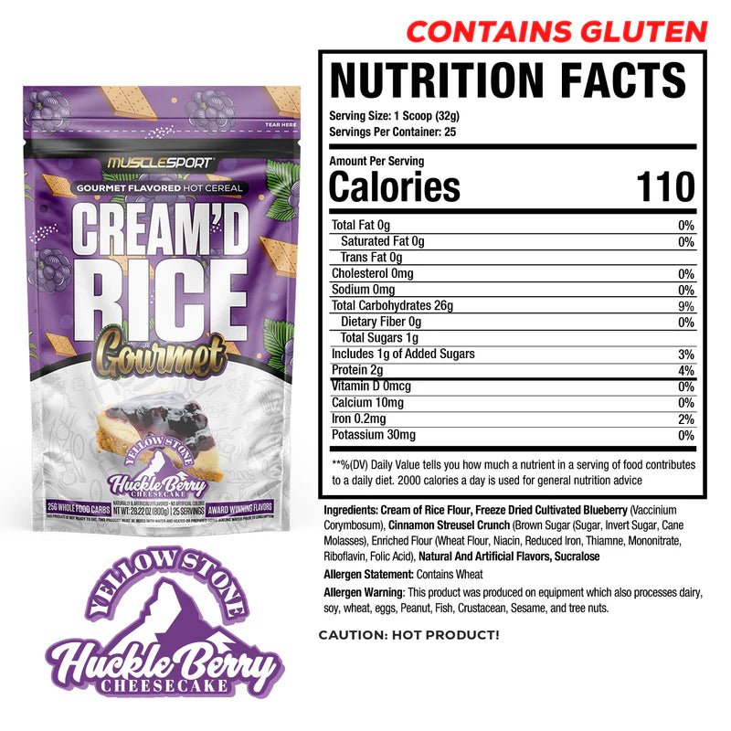 Musclesport Cream'd Rice Gourmet - 25 Servings  - Mann Nutrition