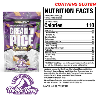 Musclesport Cream'd Rice Gourmet - 25 Servings  - Mann Nutrition