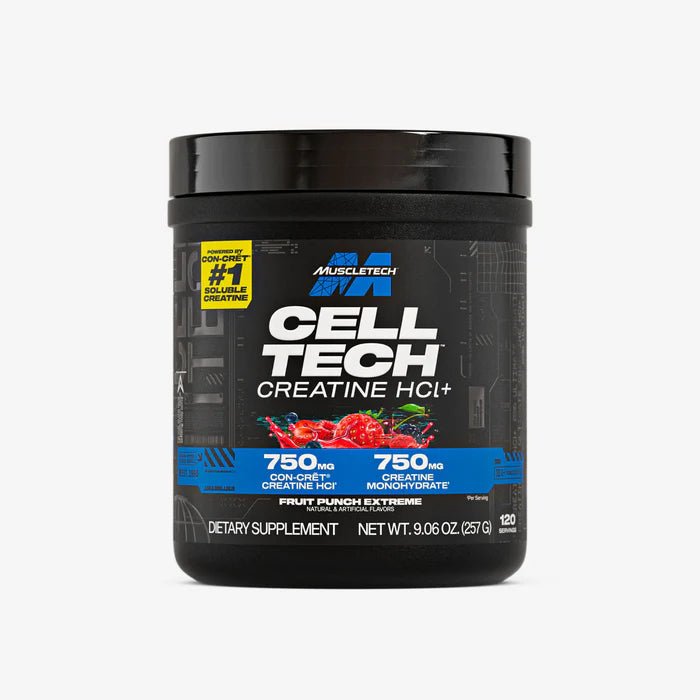 Muscletech Cell - Tech® Creatine HCl+ - 120 Servings (Fruit Punch Extreme)  - Mann Nutrition