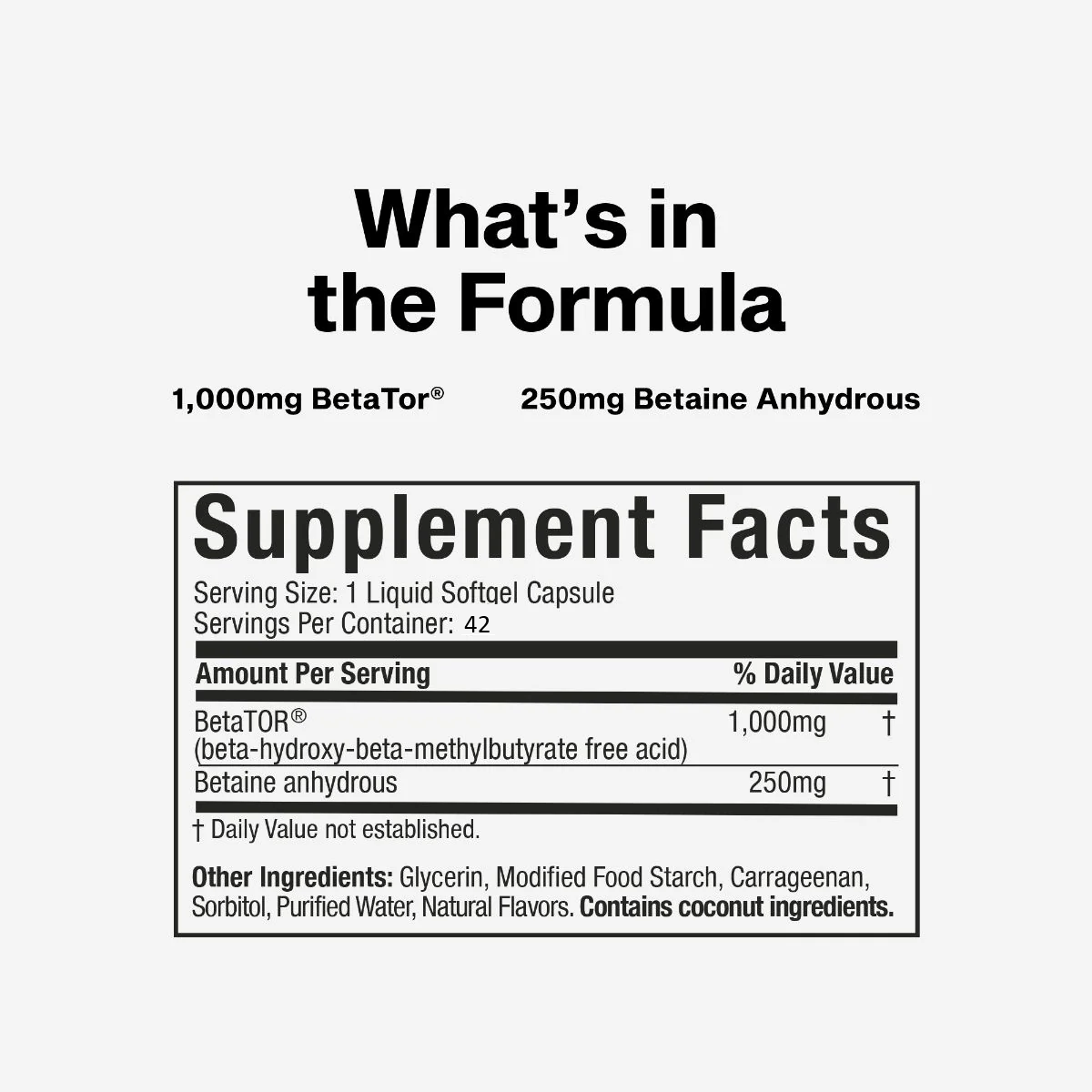 Muscletech Clear Muscle Liquid HMB - 42 Liquid Softgels  - Mann Nutrition