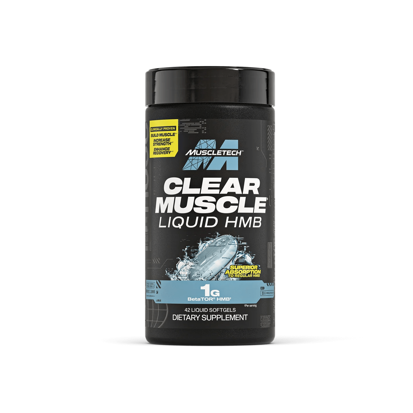 Muscletech Clear Muscle Liquid HMB - 42 Liquid Softgels  - Mann Nutrition