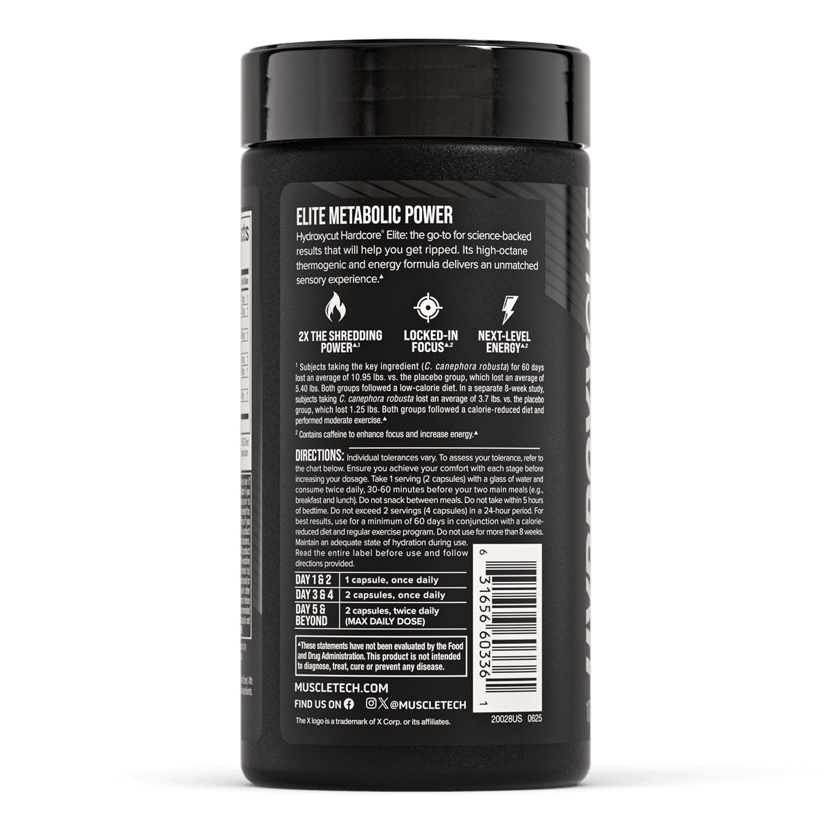 Muscletech Hydroxycut Hardcore Elite 100 Capsules  - Mann Nutrition