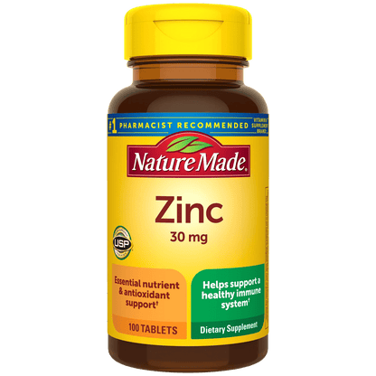Nature Made Zinc 30mg | 100 Tablets - Mann Nutrition