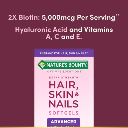 Nature's Bounty Advanced Hair, Skin & Nails - 150 Rapid Release Softgels  - Mann Nutrition