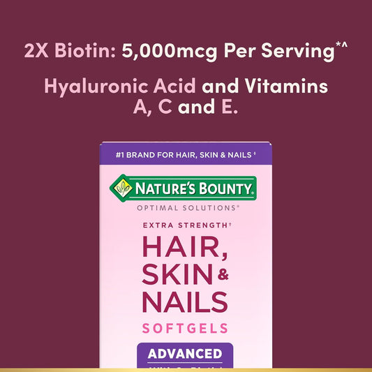 Nature's Bounty Advanced Hair, Skin & Nails - 150 Rapid Release Softgels  - Mann Nutrition