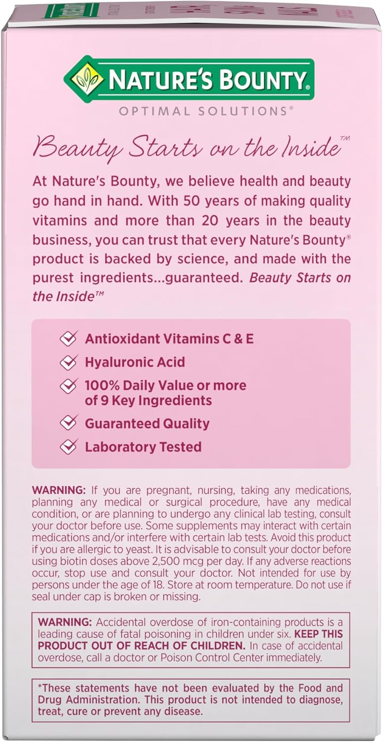 Nature's Bounty Advanced Hair, Skin & Nails - 150 Rapid Release Softgels  - Mann Nutrition