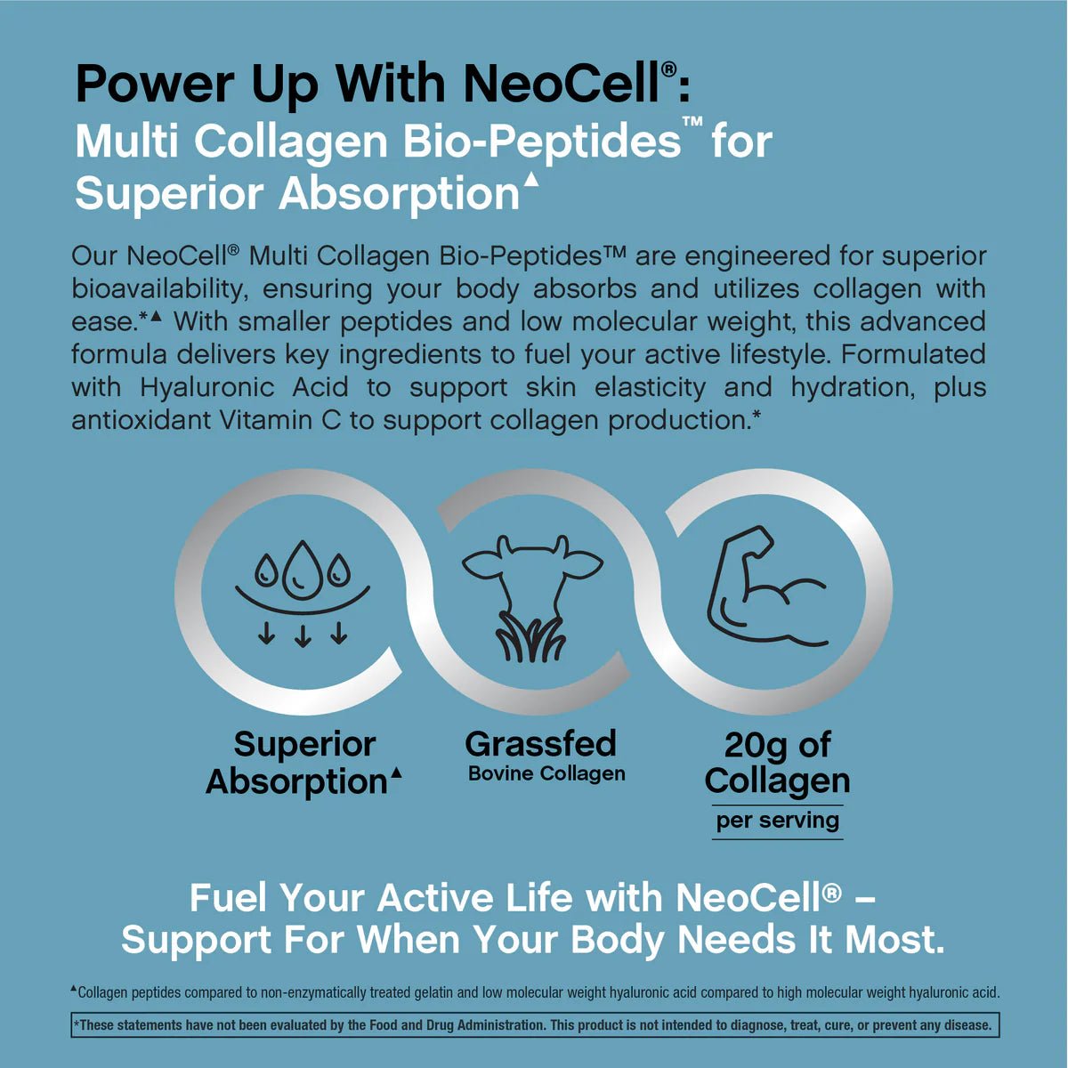 Neocell Multi Collagen Bio - Peptides 22 oz (30 Servings)  - Mann Nutrition
