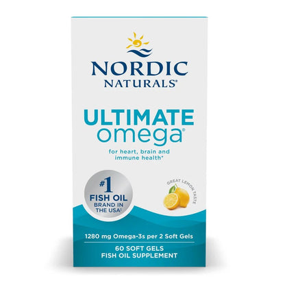 Nordic Naturals Ultimate Omega Lemon Flavor - 60Softgels  - Mann Nutrition