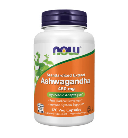 Now Ashwagandha Standardized Extract 450mg - Mann Nutrition