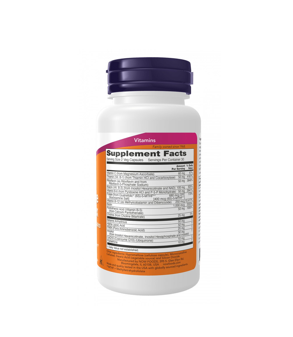 Now Coenzyme B - Complex 60 Veg Capsules - Mann Nutrition