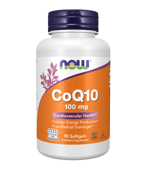 Now CoQ10 100 mg Softgels - Mann Nutrition