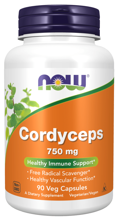 Now Cordyceps 750 mg 90 Caps - Mann Nutrition