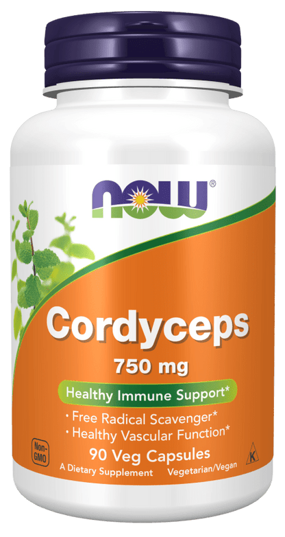 Now Cordyceps 750 mg 90 Caps - Mann Nutrition