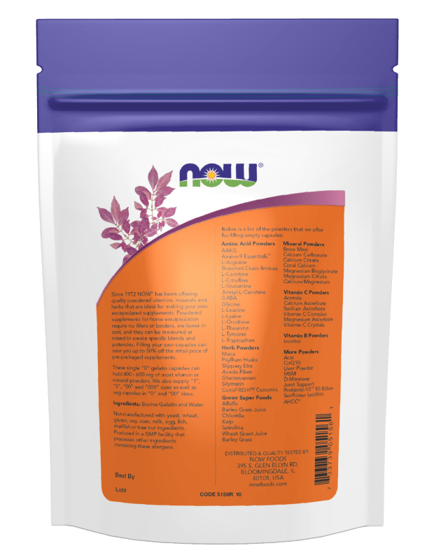 Now Empty Veg Capsules - Mann Nutrition