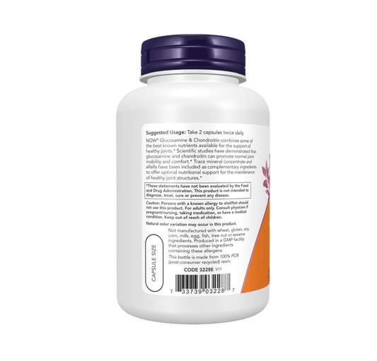 Now Glucosamine & Chondroitin 120 Veg Caps - Mann Nutrition