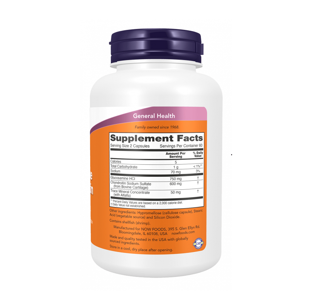 Now Glucosamine & Chondroitin 120 Veg Caps - Mann Nutrition