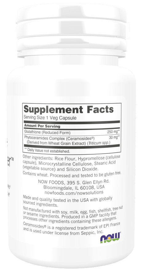 Now Glutathione Skin Brightener 30 caps  - Mann Nutrition