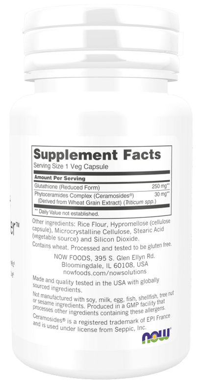 Now Glutathione Skin Brightener 30 caps  - Mann Nutrition