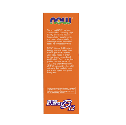 Now Instant Energy B - 12 Packets - Mann Nutrition
