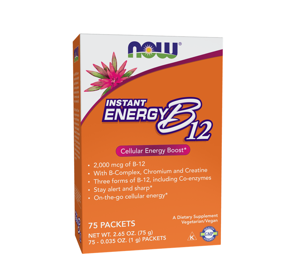 Now Instant Energy B - 12 Packets - Mann Nutrition