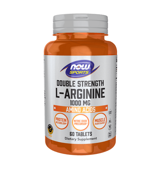 Now L - Arginine Double Strength 1000 mg - 60 Tablets - Mann Nutrition