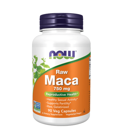 Now Maca 750 mg Raw Veg Capsules - Mann Nutrition