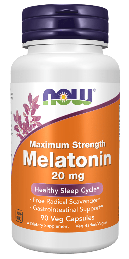 Now Melatonin 20 Mg 90 Capsules  - Mann Nutrition