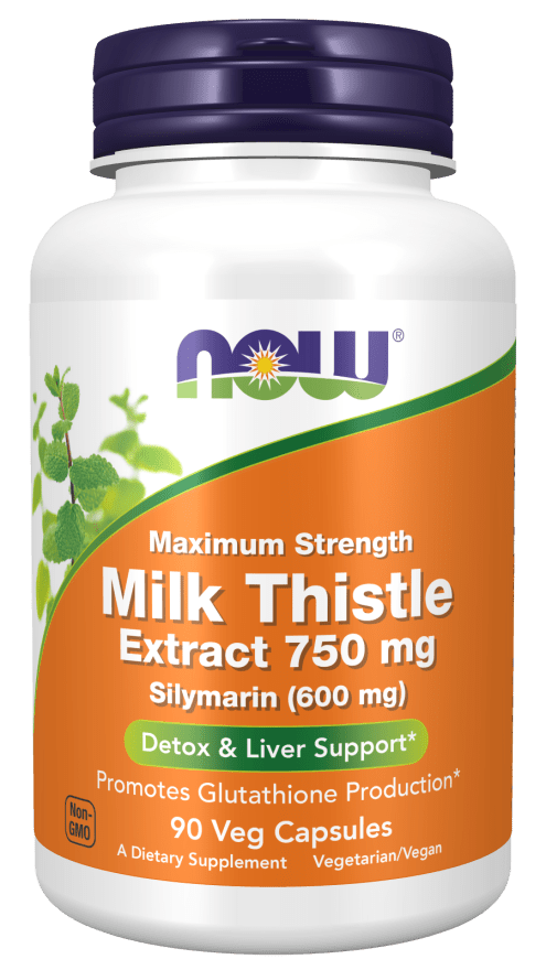 Now Milk Thistle Extract 750 mg - 90 Caps  - Mann Nutrition