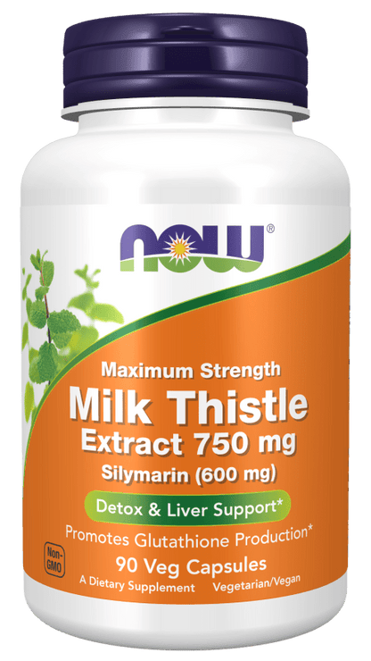 Now Milk Thistle Extract 750 mg - 90 Caps  - Mann Nutrition