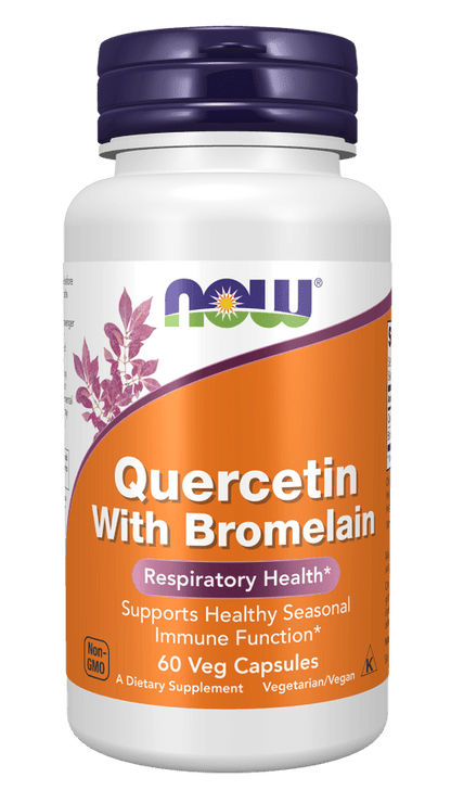 Now Quercetin With Bromelain 60 Veg Capsules - Mann Nutrition