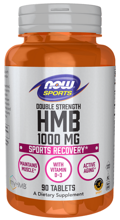 NOW Sports HMB Double Strength 1000 mg - Mann Nutrition