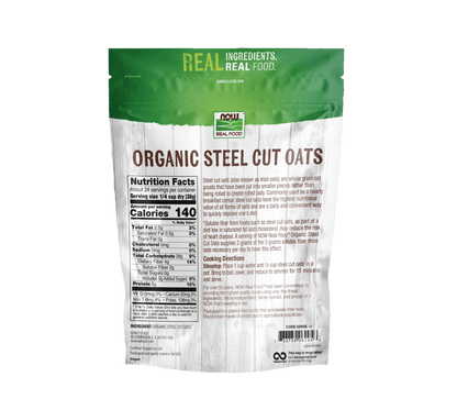 Now Steel Cut Oats Organic 2 Lbs - Mann Nutrition