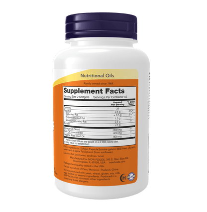 Now Super Omega 3 - 6 - 9 (90 Caps) - Mann Nutrition
