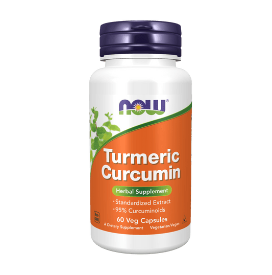 Now Turmeric Curcumin 60 Veg Capsules - Mann Nutrition