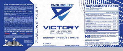 Nutrabio Endurelite Victory Caps 60 Caps  - Mann Nutrition