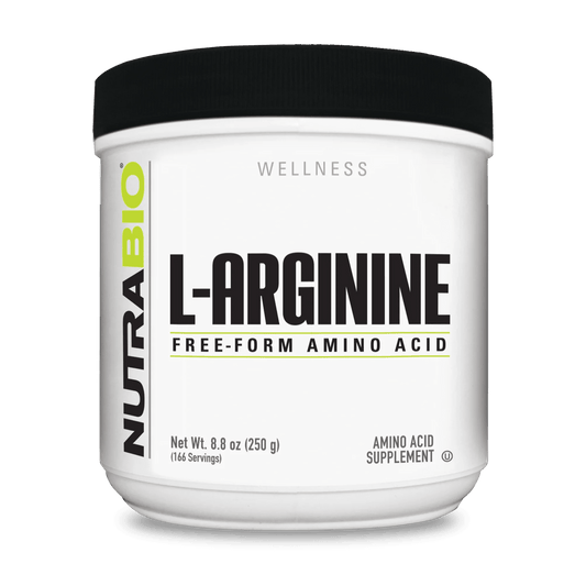 Nutrabio L Arginine Powder Free Form Amino Acid - 250G  - Mann Nutrition