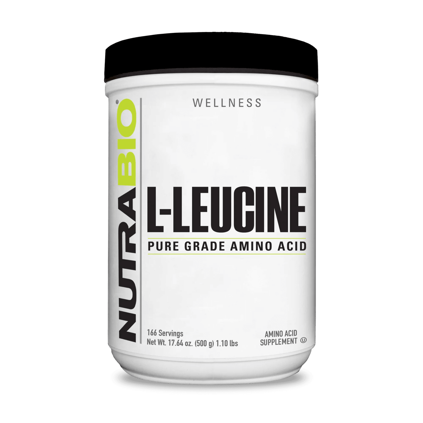 Nutrabio L - Leucine Pure Grade Amino Acid - 500 gms  - Mann Nutrition