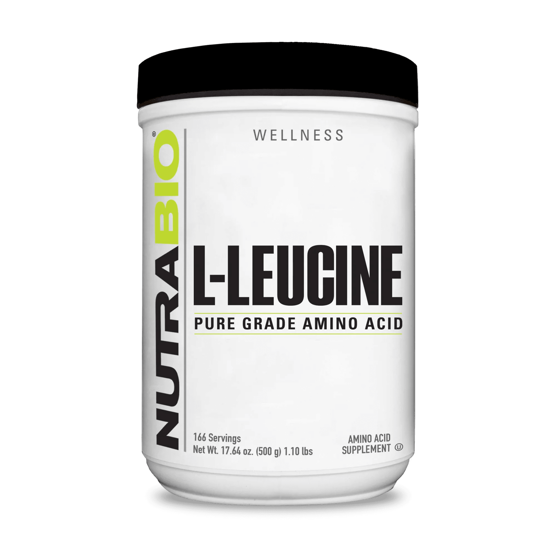 Nutrabio L - Leucine Pure Grade Amino Acid - 500 gms  - Mann Nutrition