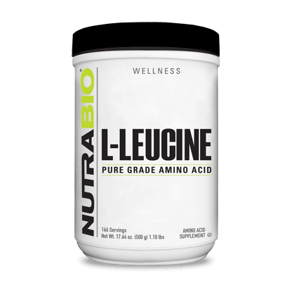 Nutrabio L - Leucine Pure Grade Amino Acid - 500 gms  - Mann Nutrition