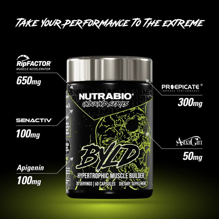 Nutrabio Unbound Series BYLD - Hypertrophic Muscle Builder  - Mann Nutrition