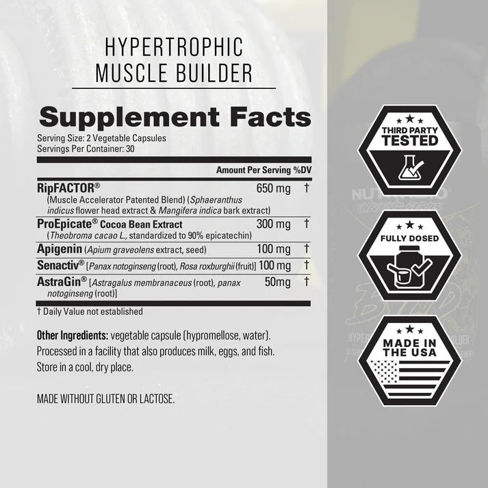 Nutrabio Unbound Series BYLD - Hypertrophic Muscle Builder  - Mann Nutrition