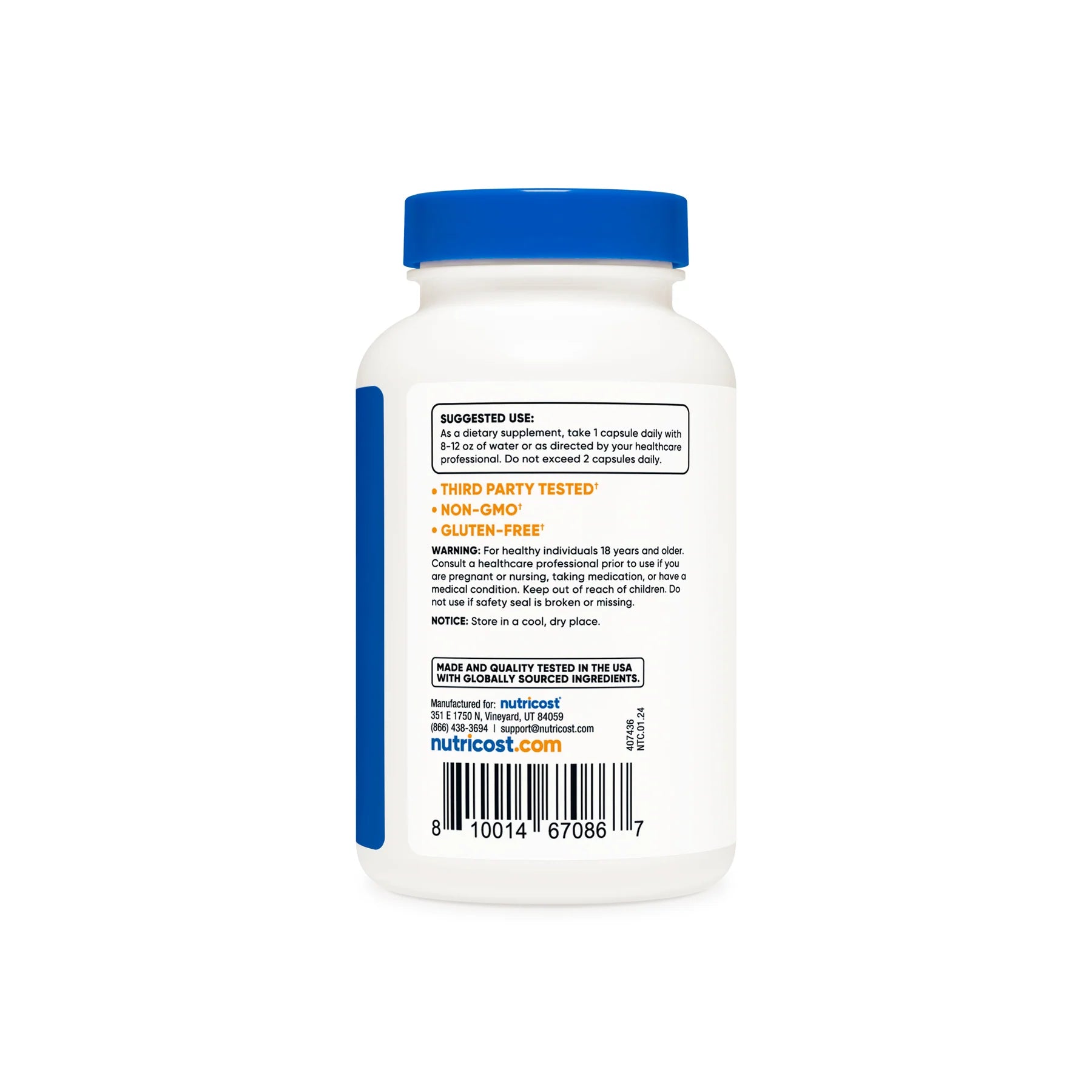 Nutricost Boron 5mg - 30 Capsules  - Mann Nutrition