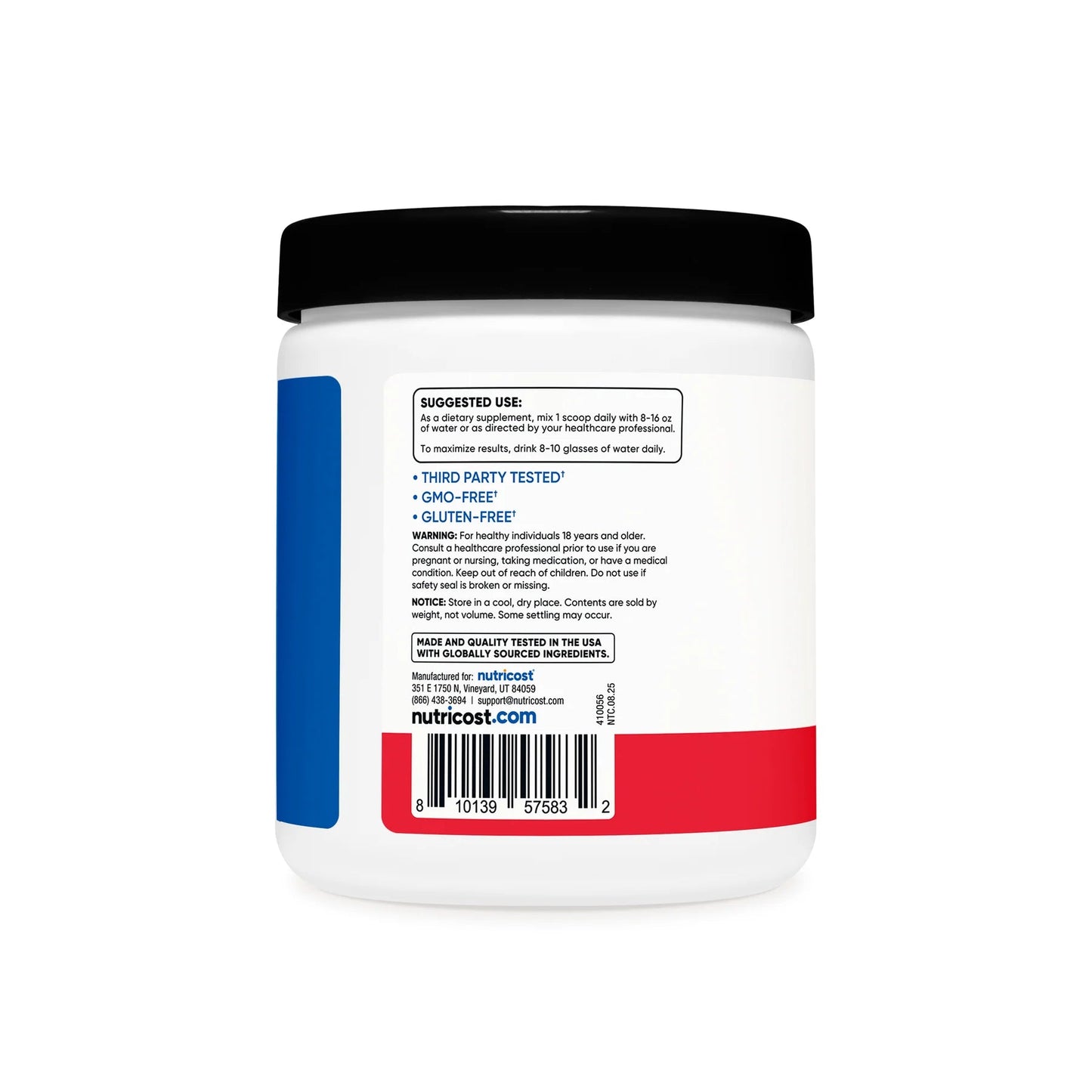 Nutricost Creatine Monohydrate + Hydration 30 Servings  - Mann Nutrition