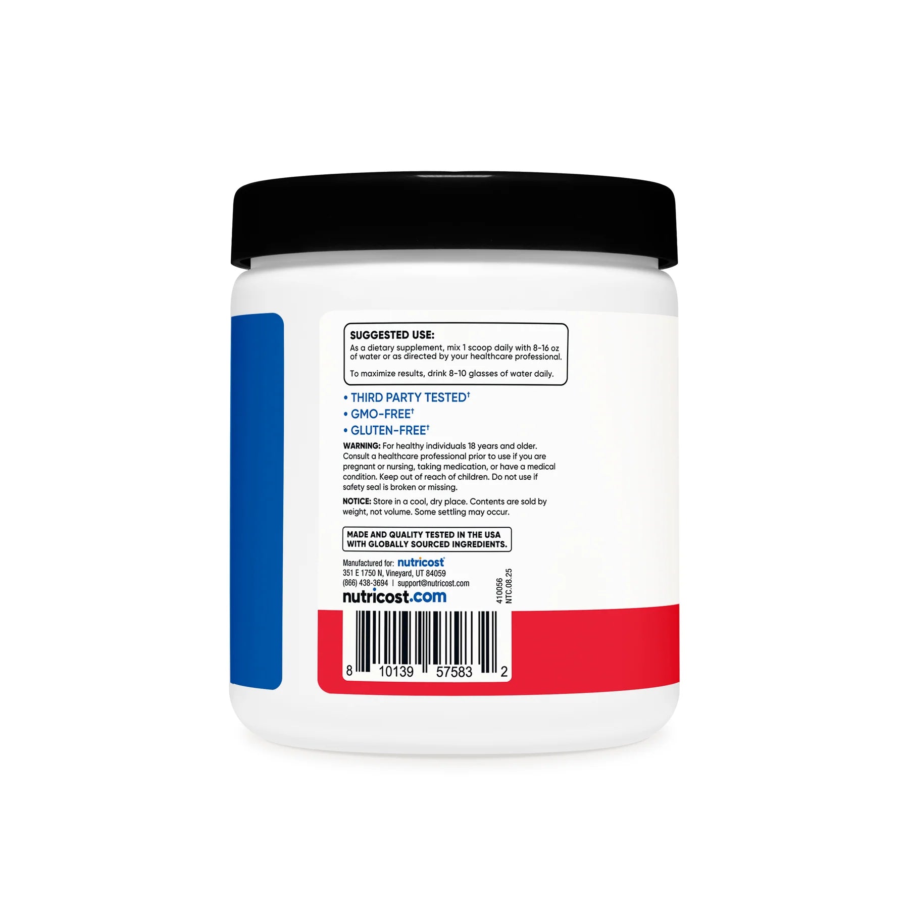 Nutricost Creatine Monohydrate + Hydration 30 Servings  - Mann Nutrition