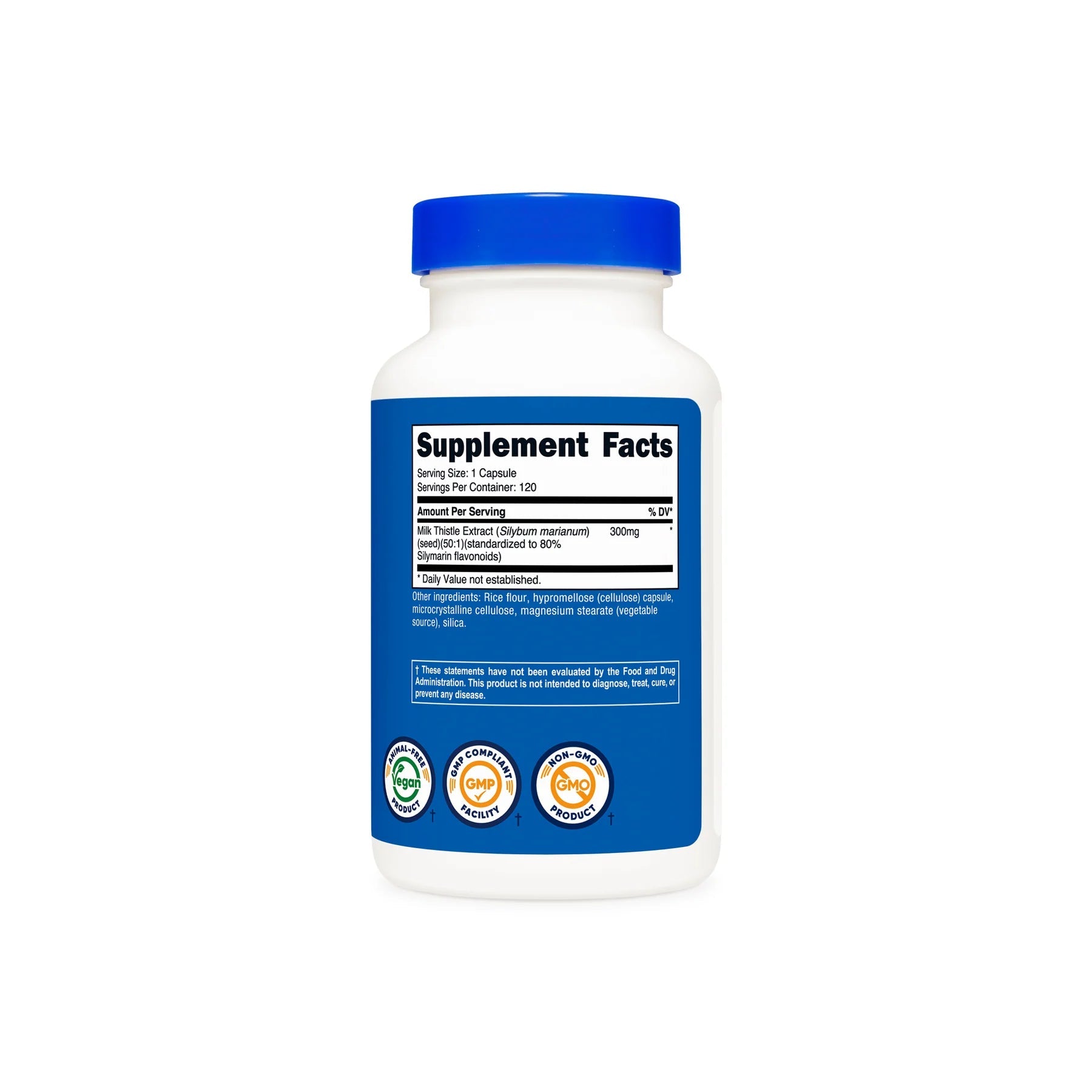 Nutricost Milk Thistle Extract -120 Caps - Mann Nutrition