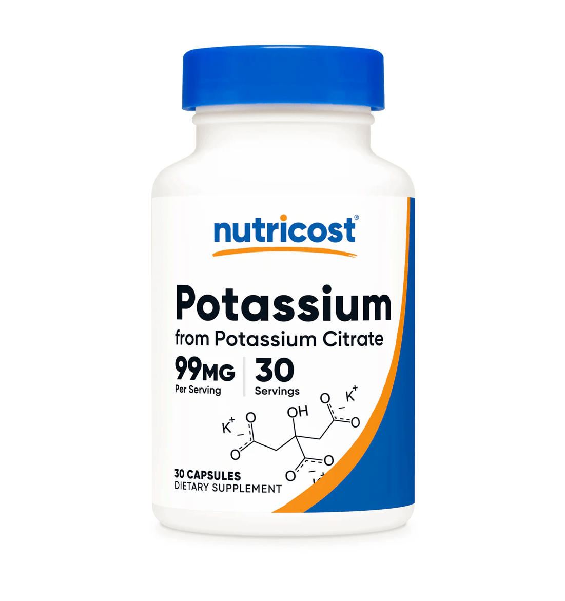 Nutricost Potassium Citrate 99 MG - 30 Capsules  - Mann Nutrition