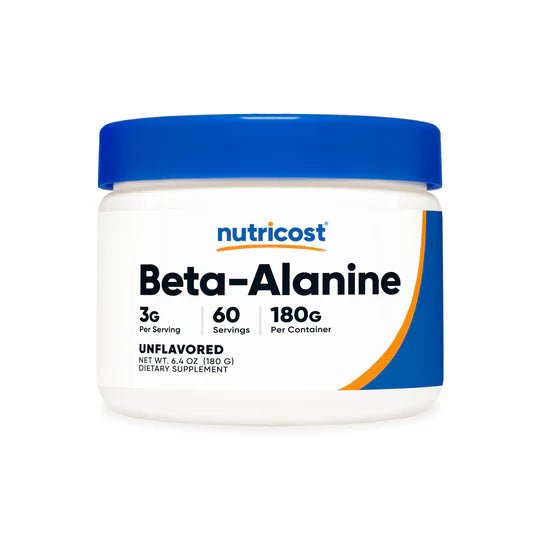 Nutricost Pure Beta Alanine Powder, 3g Per Scoop, Non - GMO & 3rd Party Tested  - Mann Nutrition