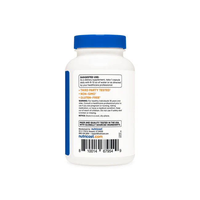 Nutricost Vitamin B1 (Thiamin) Capsules (500 MG) - 30 Capsules  - Mann Nutrition